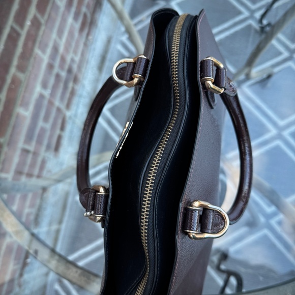 COACH Authenticated Alma Satchel Crossgrain Leather Domed + Hangtag Burgundy SoA - Picture 9 of 16